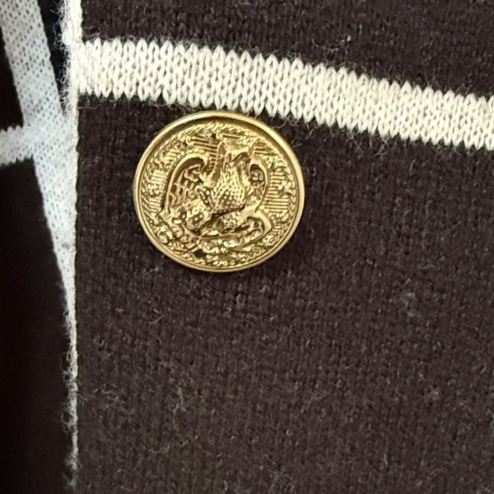 Anne Klein Black and White Knit Sweater - Picture 3 of 7